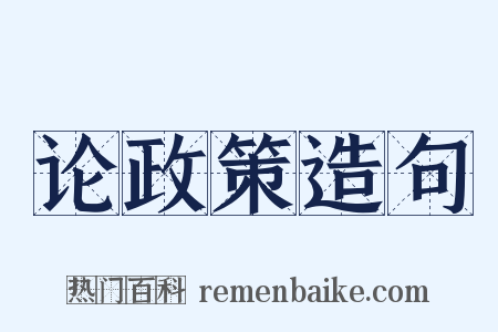 论政策造句是什么意思的图片